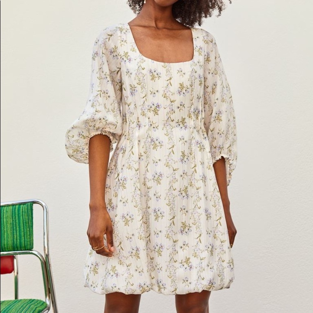 Brock Collection x H&M White Floral Dress
